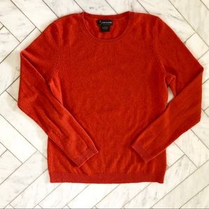 C by Bloomingdales Cashmere sweater dark orange